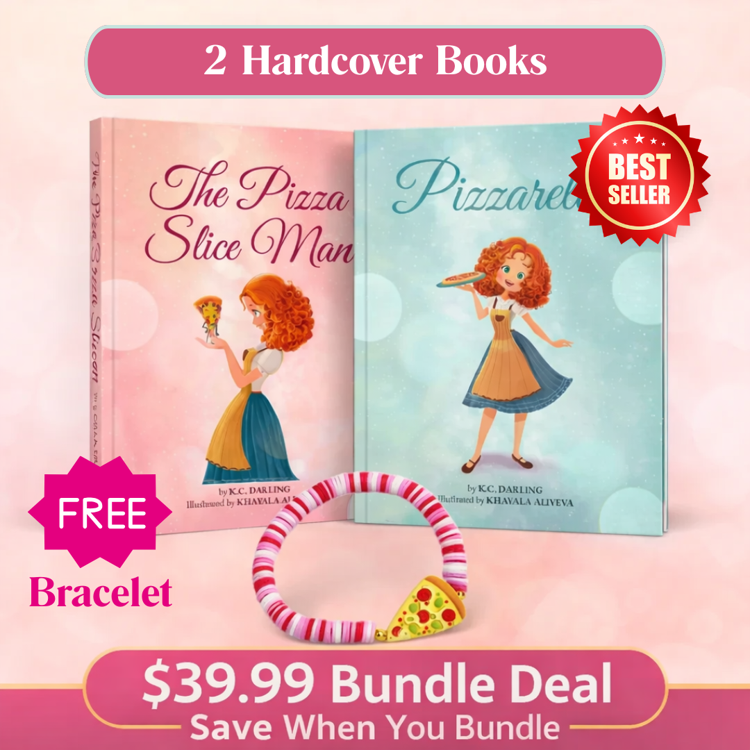 Two hardcover books and free bracelet bundle offer